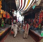 #10: Small bazar at Shah Noorani shrine