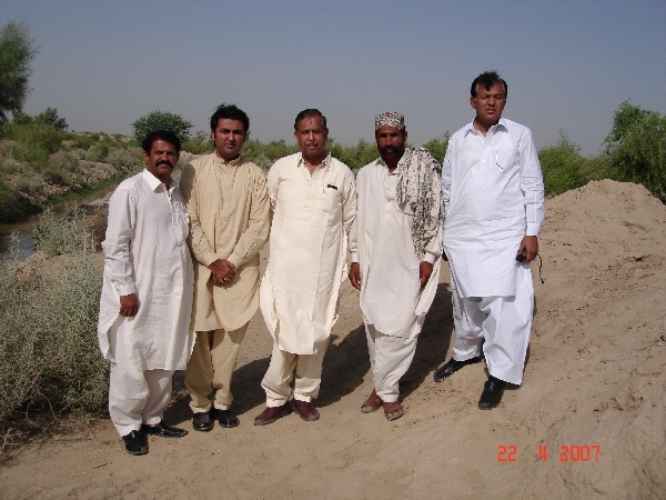 Jamil,Khalid,Myself,Local villager and Jabbar
