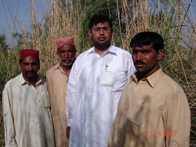 My son Ahmed with locals
