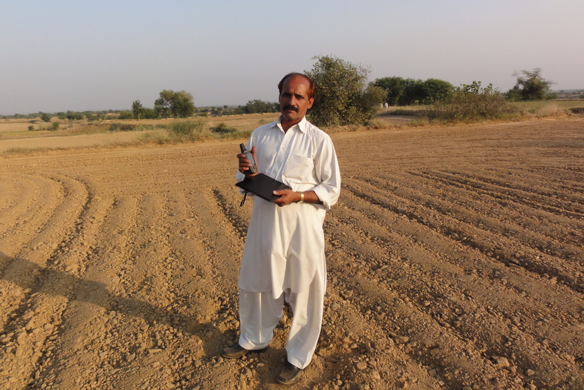 My driver Riasat Ali at confluence point. 