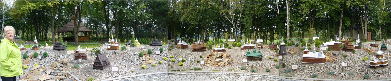 Miniature wooden monasteries in Myczkowce - Miniatury bieszczadzkich cerkwi w Myczkowcach