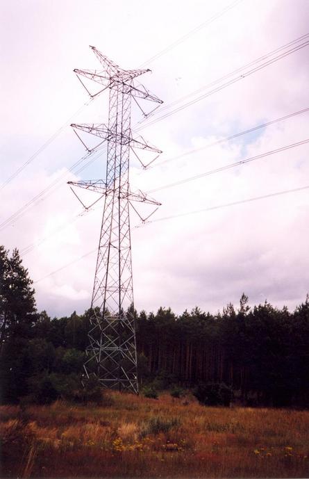 Nearby power line (view towards NE)