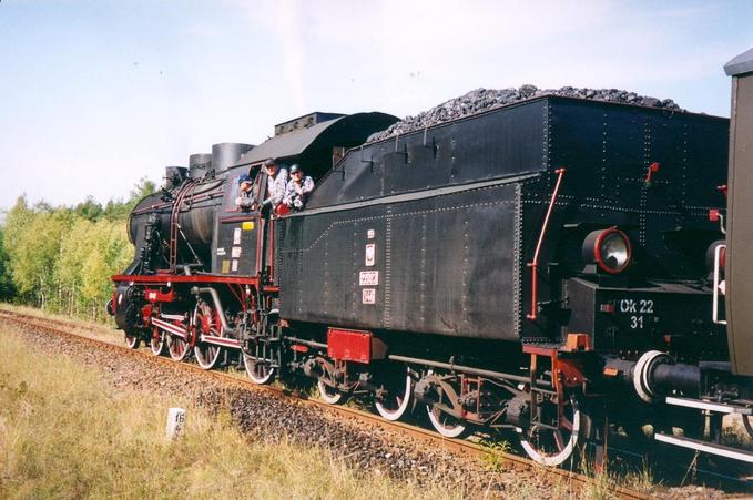 The Ok22 loco in Krzyż-Rudno