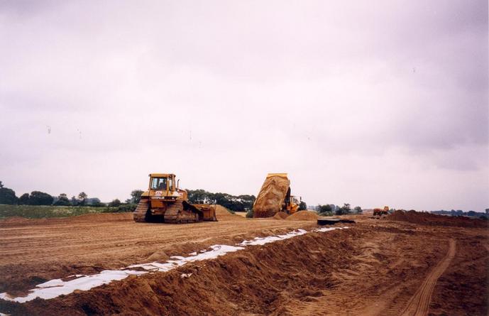 Highway building site (view towards E)