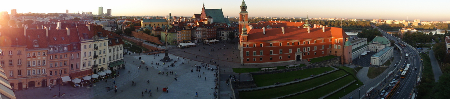 Wonderful Warsaw in the sunset