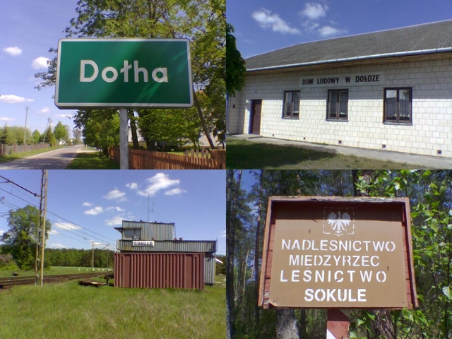 I drove via Dołha and Sokule to the confluence