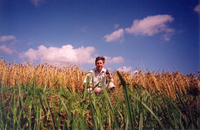 Me at the edge of the field