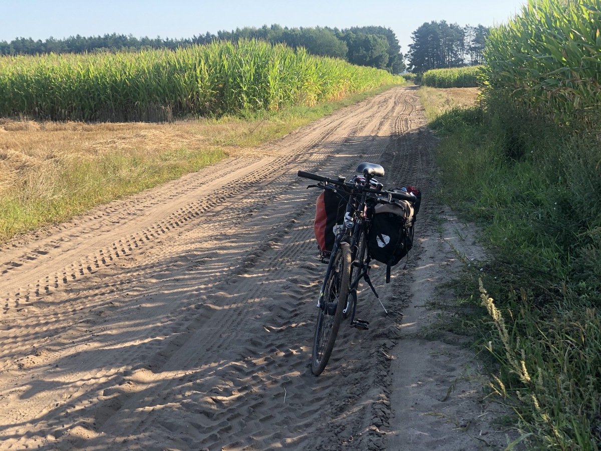 Sandy Cycling on the "Road"