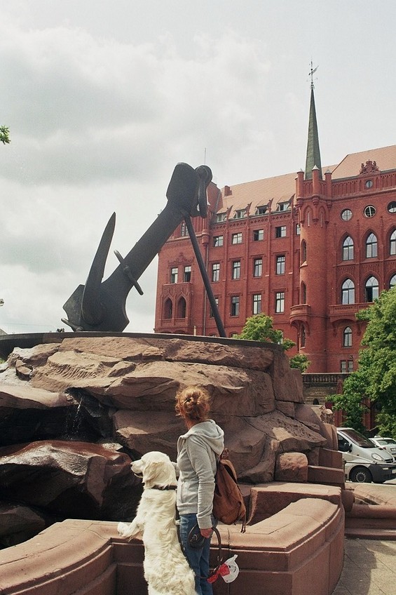 University building in the center of Szczecin