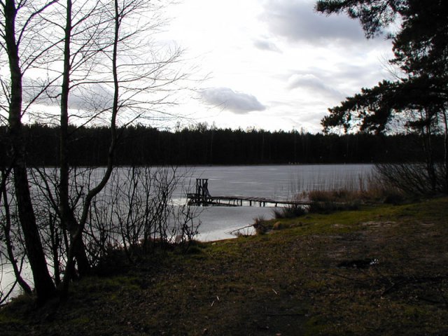 View to the north-west bank of the lake Chadzie