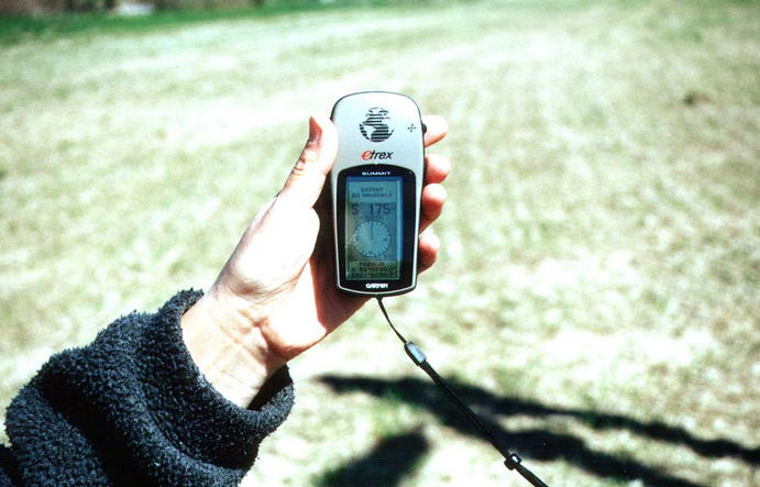 GPS coordinates at the confluence