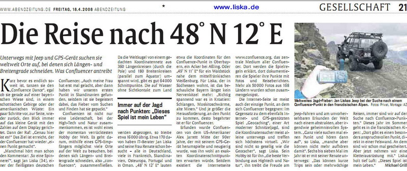 Abendzeitung Article