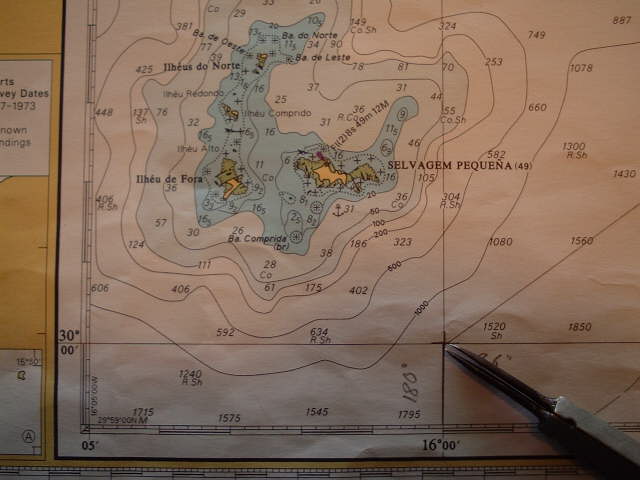 Map of the Southern group of islands