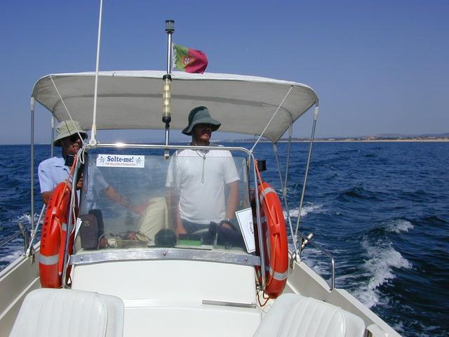 The skipper Augusto and his boat