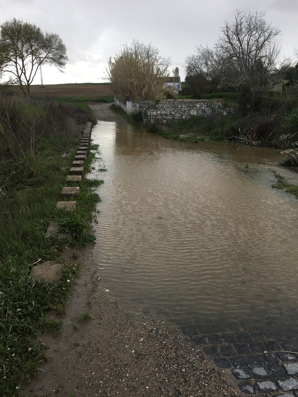 Flooded track