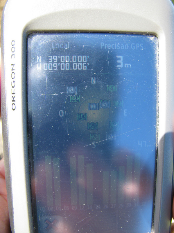 My GPS at 39º / 9º