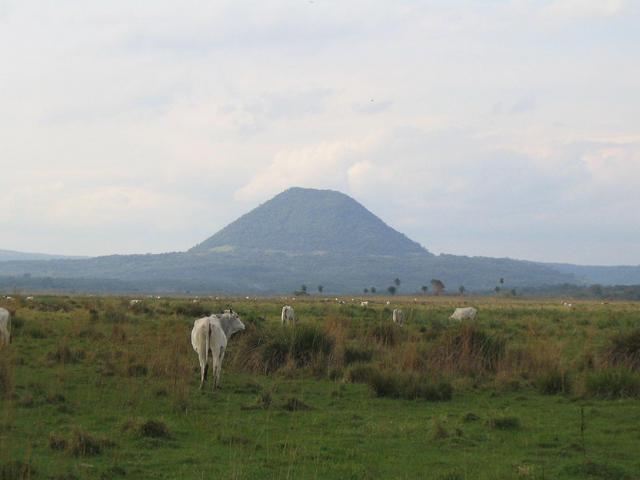 The confluence with a cool mountain in the background