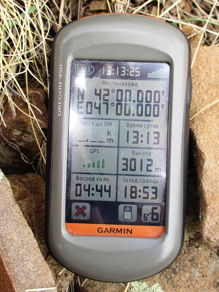 GPS reading