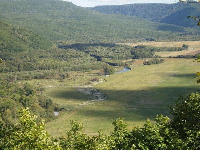 View area for the river and wilderness