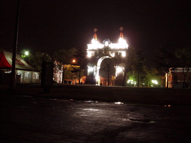 Arch in Blagoveshensk city