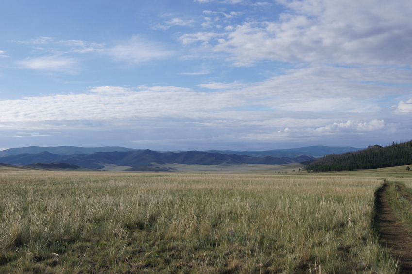 Вид на долину с пересечением/Gemeral view to the confluence valley 
