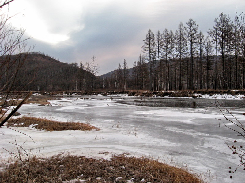 Река Былыра, до точки 1,5 км/Bylyra river, 1.5 km to the confluence