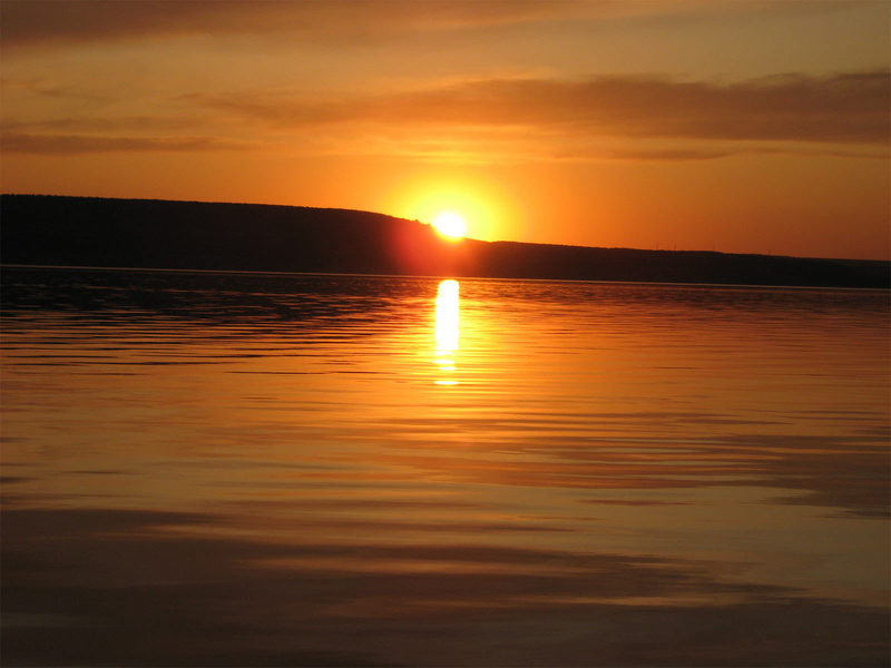 Sunset on Volga