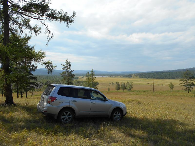 Вид на долину с парковки / View to the valley from the parking