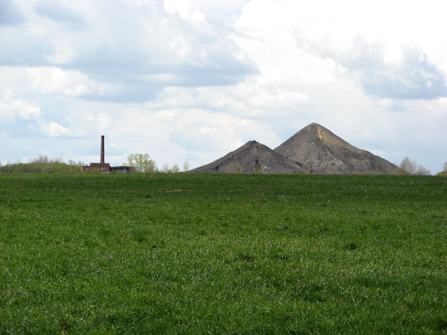 Coal waste pile