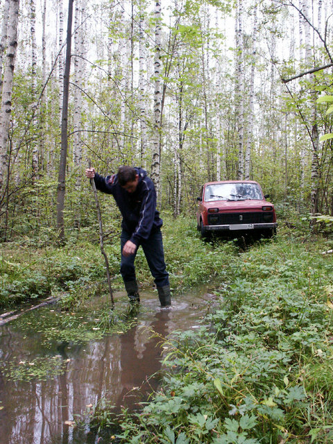 Measuring water road