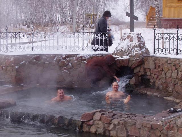 Freshening bath after visiting the CP.