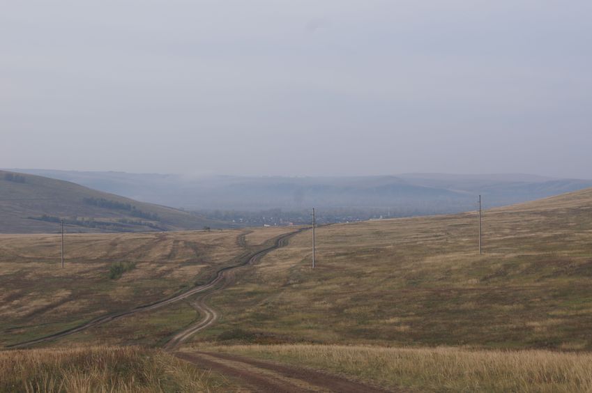 Внизу село Кавказское / Kavkazskoye village downhill