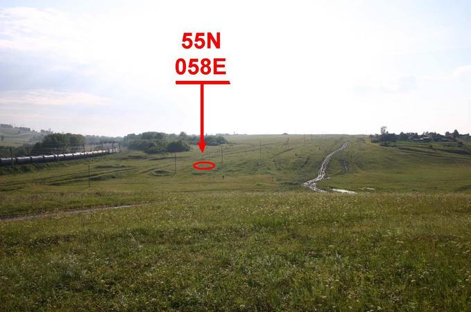Точка 55N058E вид на юго-восток -- The point 55N058E, view to the Southeast
