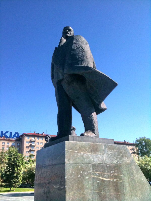 Lenin Statue in central Novosibirsk