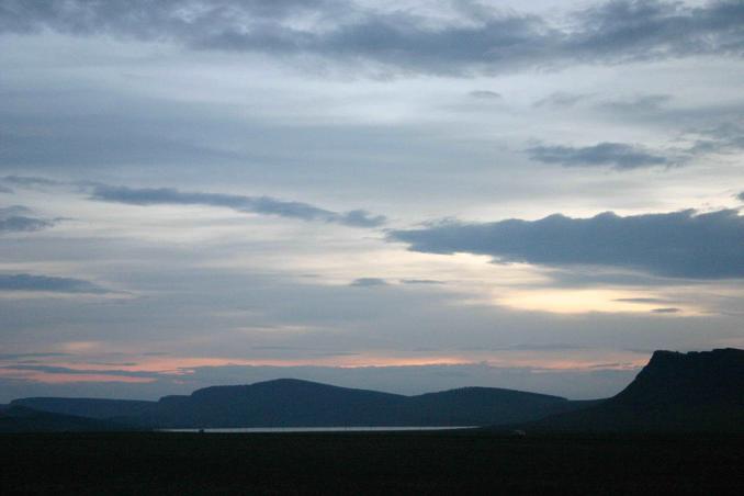 Озеро у пос. Ужур -- Lake at settlement Uzhur