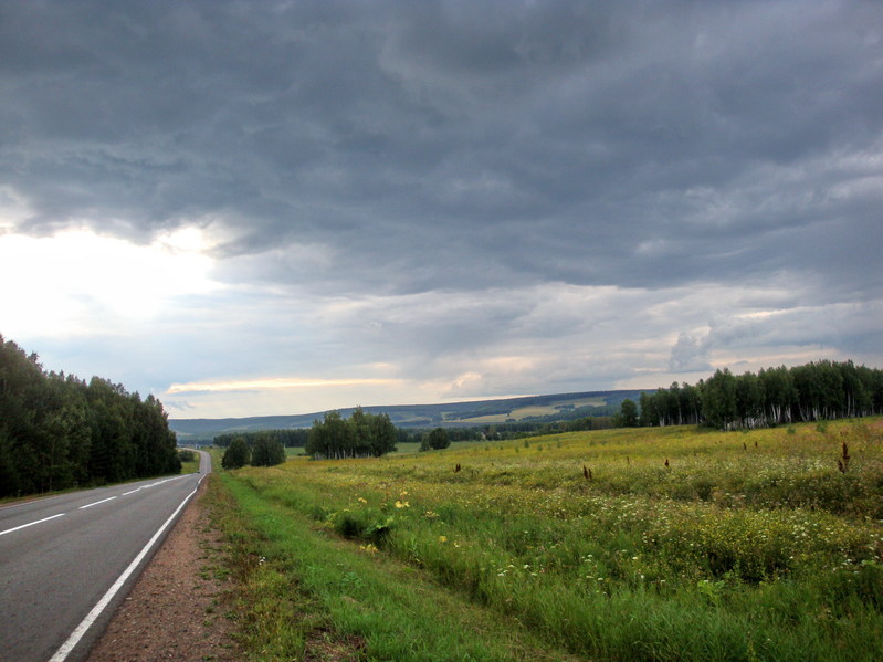 Дорога на Заозерный/The road to Zaoziornyy