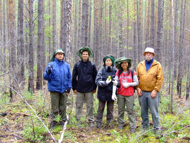 The expedition team (from right to left): Andreas, Yi-Chun, Regina, Oliver, Genadi