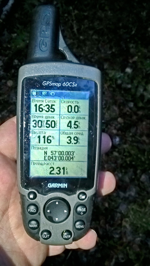 GPS reading