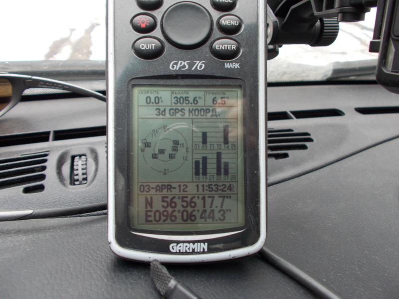 GPS reading