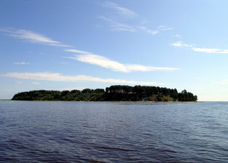 #1: East view from CP to Belov Island