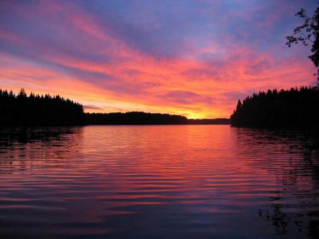 Sunset near confluence