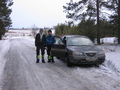 #9: (From left) Artem Sismekov and Roman Churakov. On the road 200 metres from the confluence