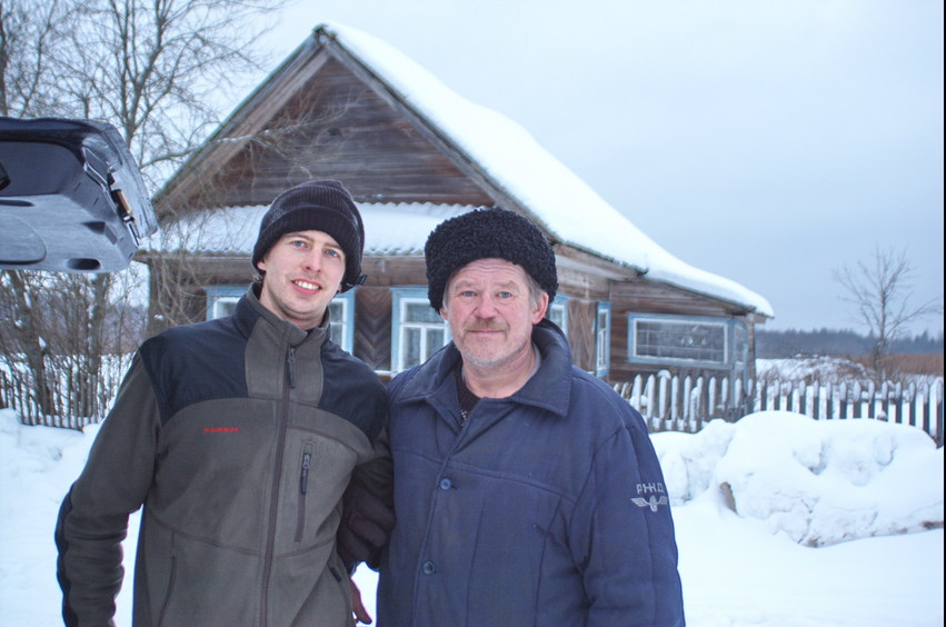 Стефан и местный житель/Stephan and local villager of Bortikovo