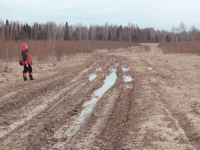 Dmitry on dirty road