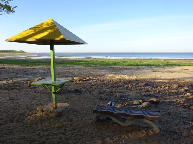 The beach at the Confluence