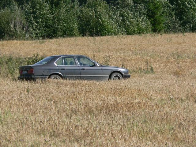 Parking in the field