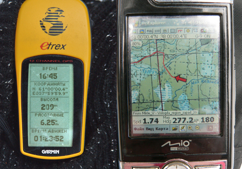 GPS reading