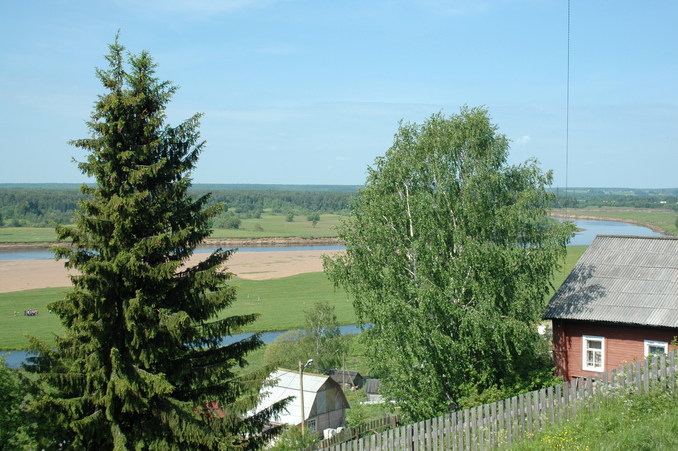 Luza river in Obyachevo