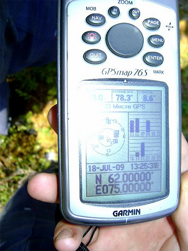 GPS reading