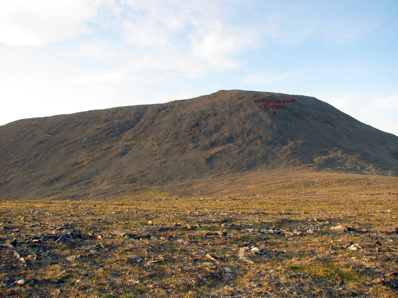 Confluence point is on the slope